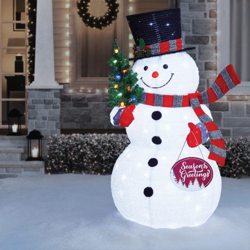 Outrageous Outdoor Holiday Decorations You Have To See Healthy Eating   Snowman Holiday Decoration Via Samsclubcom  